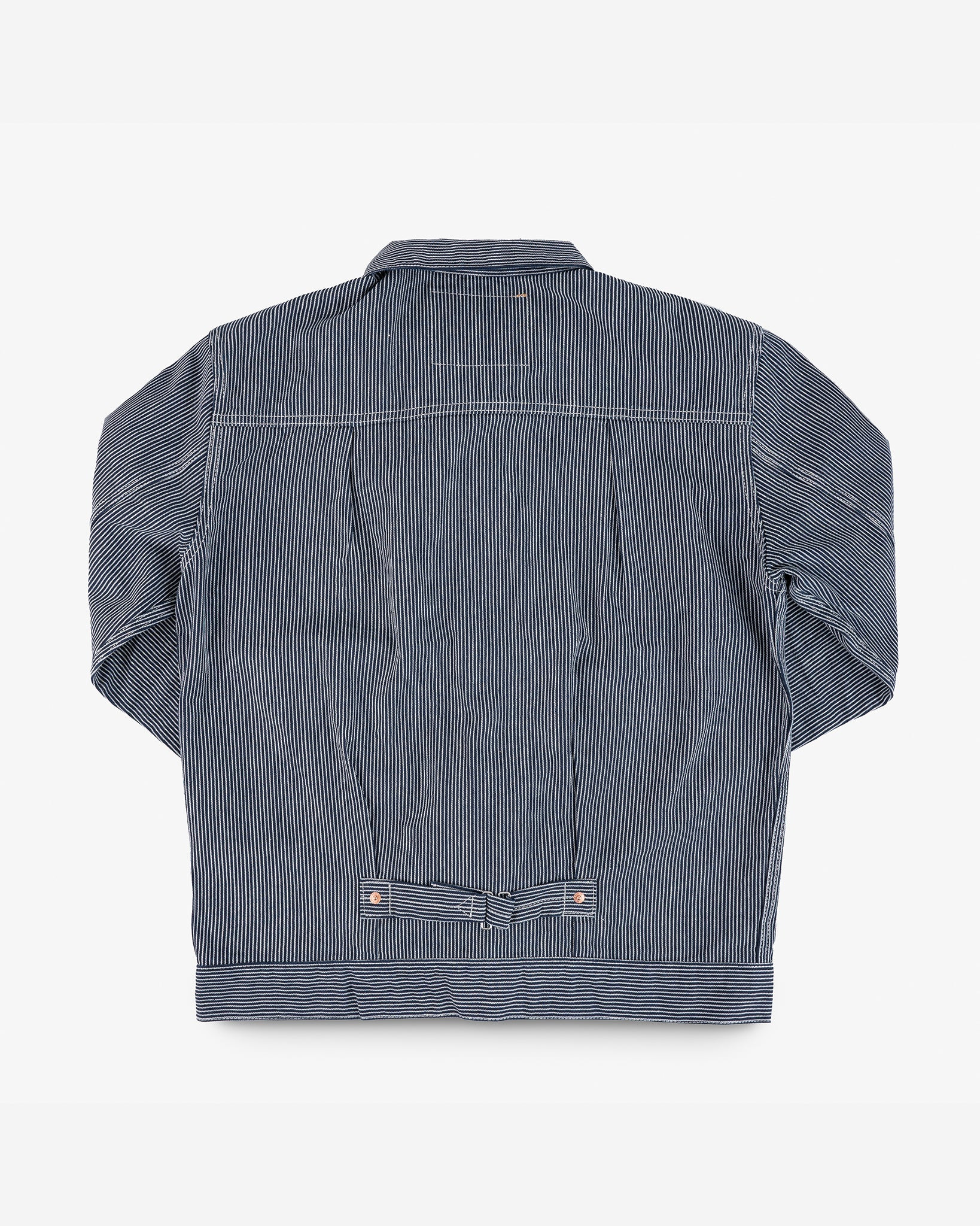 IHJ-141-IND 10.5oz Narrow Stripe Hickory Type I - Indigo - 6