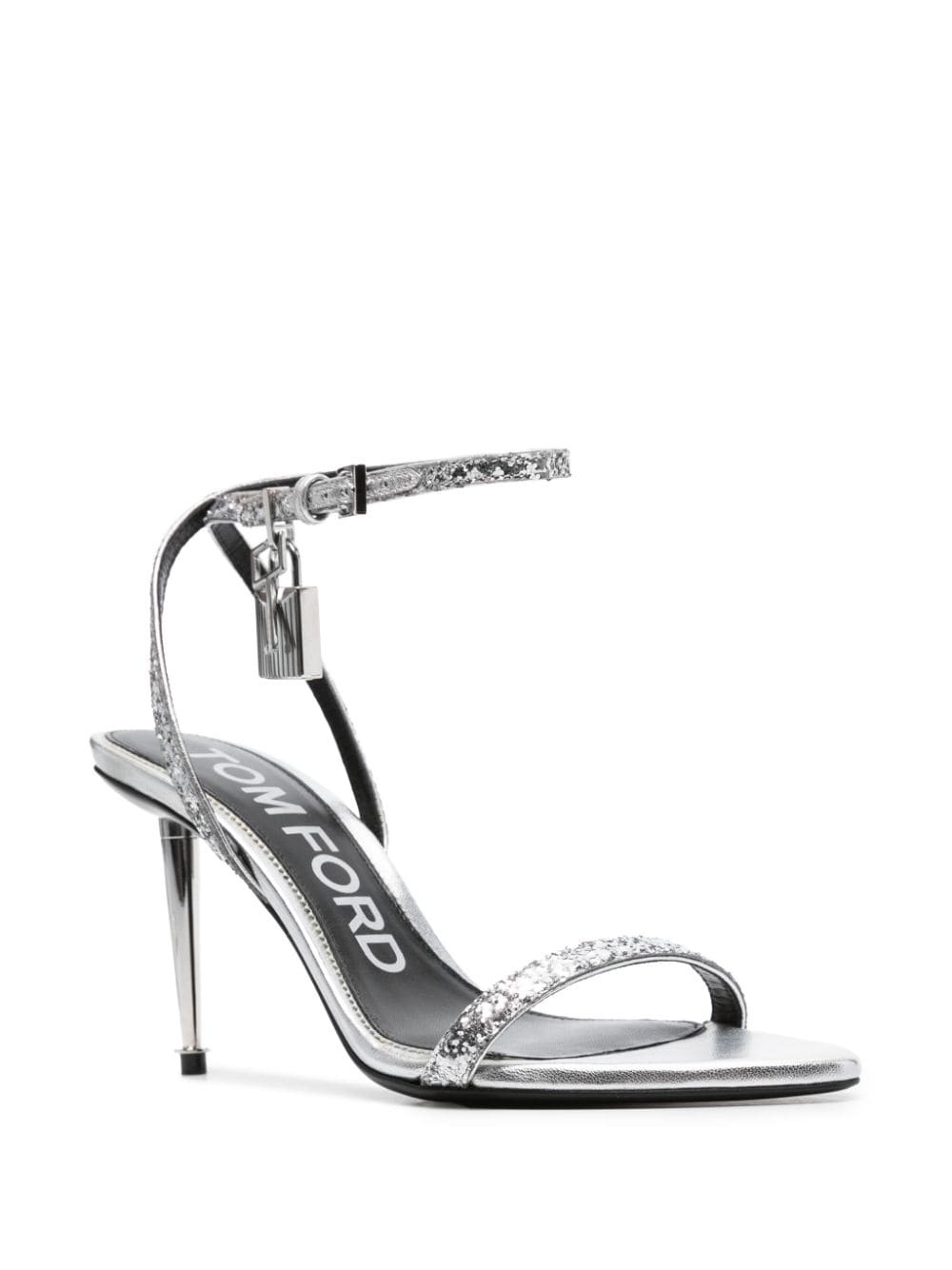 Padlock 85mm glitter sandals - 2