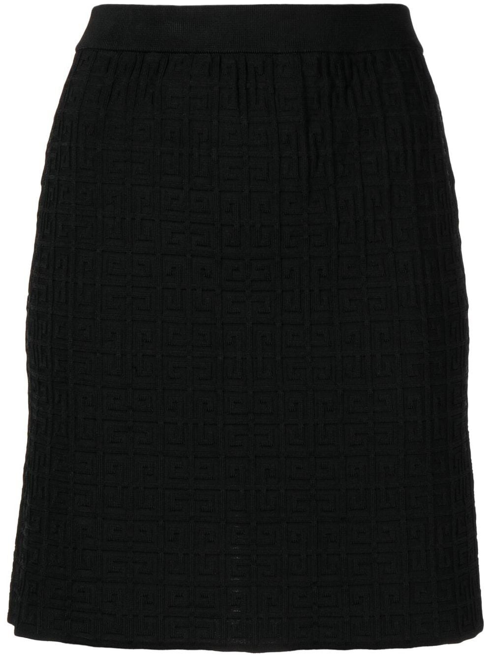 4G monogram-jacquard mini skirt - 1