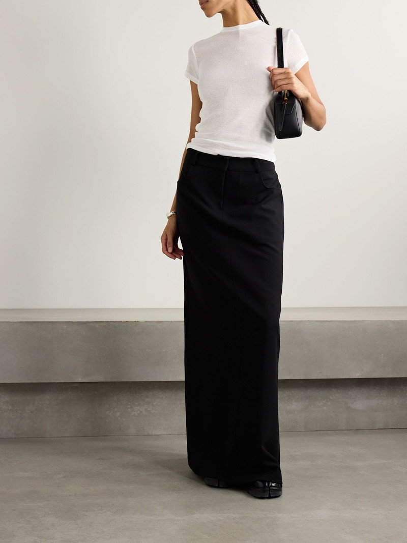 SKIMS Sheer Stretch-Jersey T-Shirt - Snow White outlook