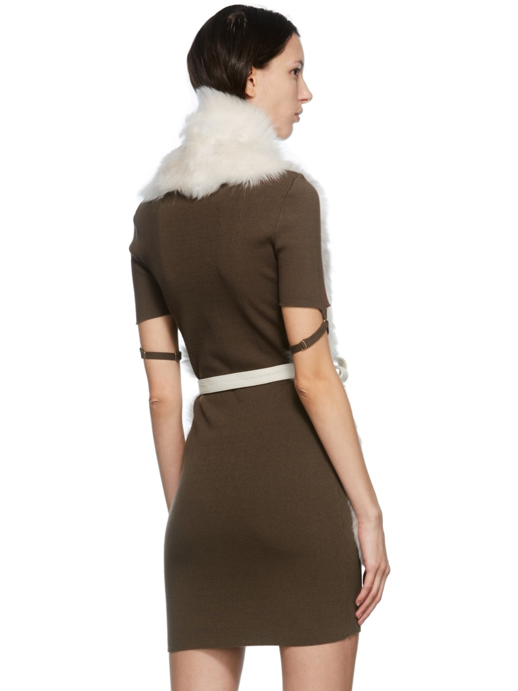 Off-White Shearling Scarf - 3
