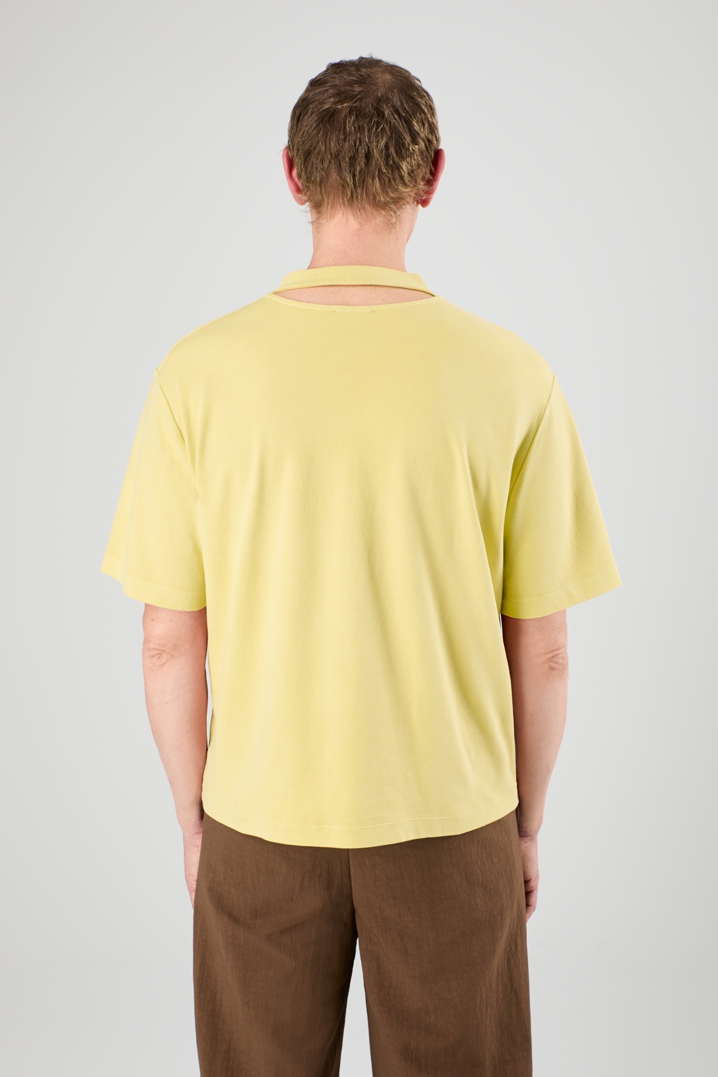 Yellow Mineral Dye Boxy T-Shirt - 3
