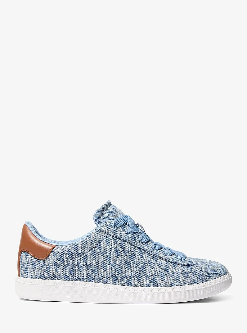 Sammy Signature Logo Print Denim Sneaker - 1