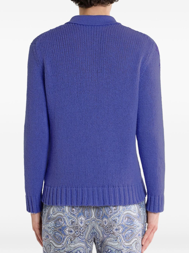 floral-embroidered polo shirt 4