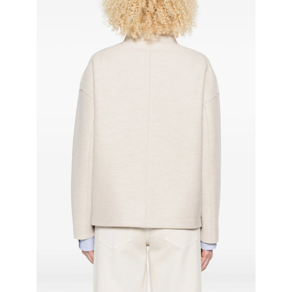 Harris Wharf London Neutrals Jackets - Oversized Jackets Women - 3