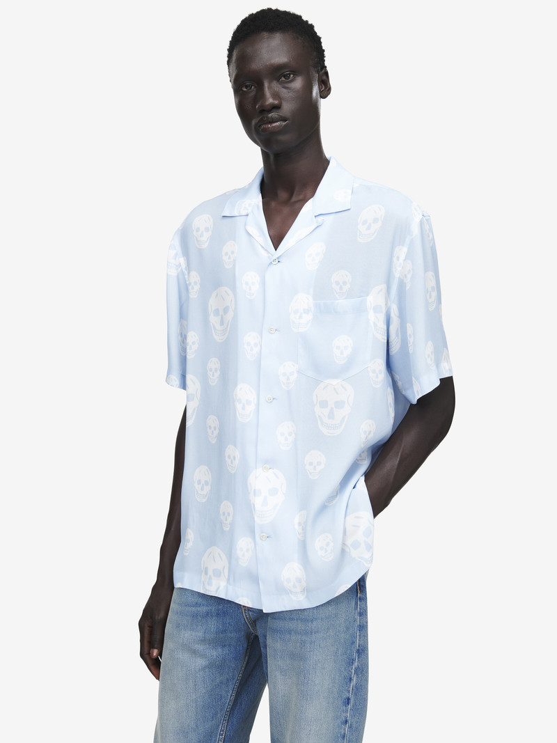 Alexander McQueen Skull Print Hawaiian Shirt outlook