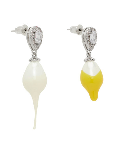 OTTOLINGER Yellow & White Pearl Drop Earrings outlook