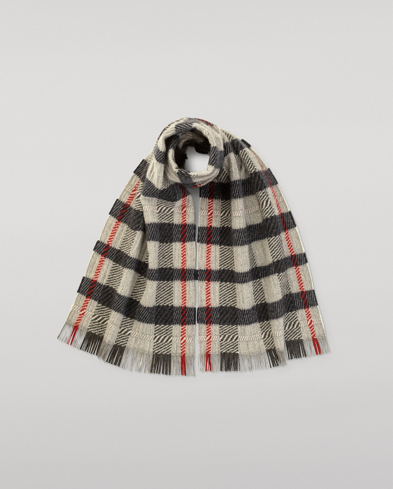 Crowe Silver Cashmere Scarf 1