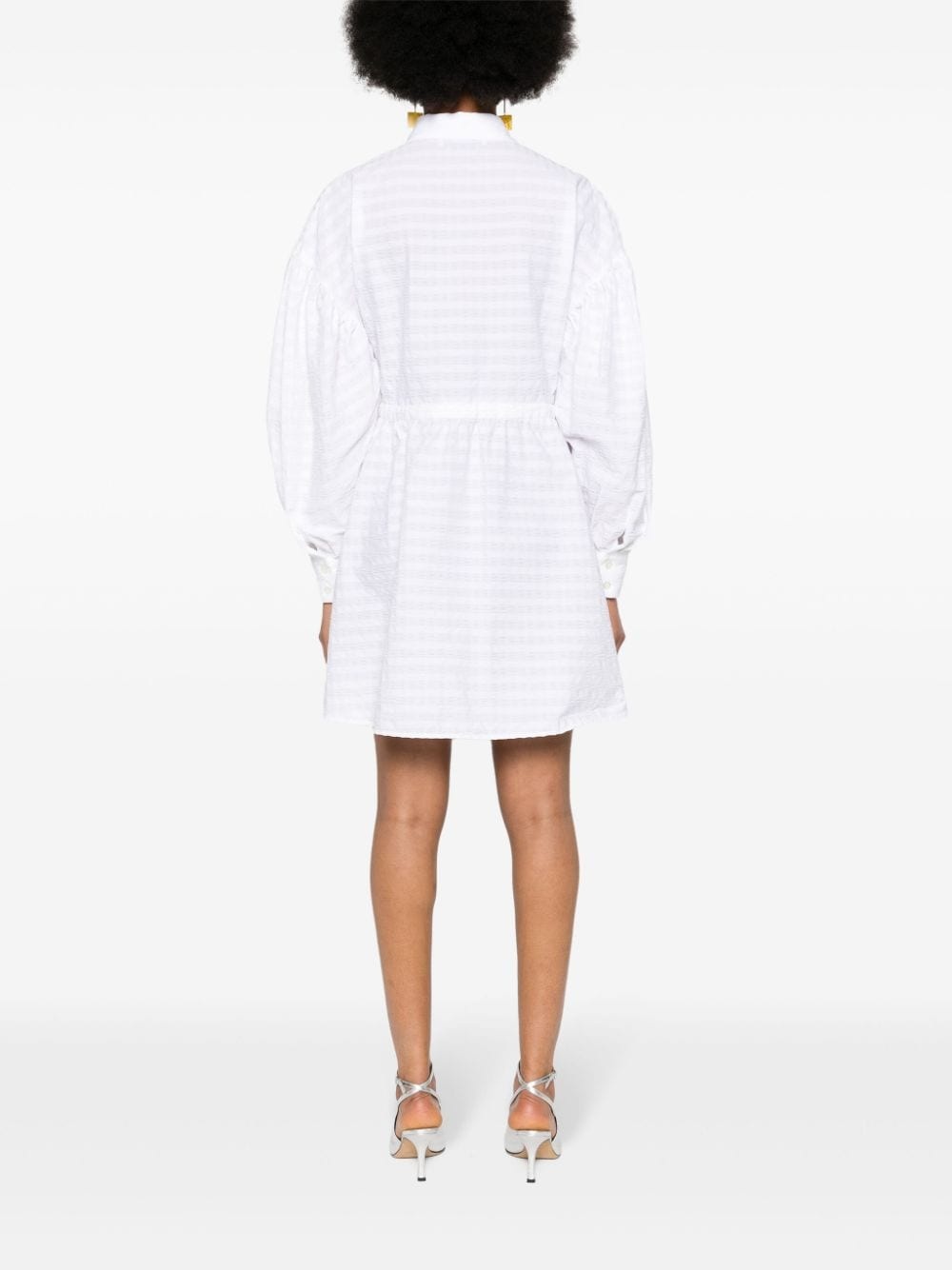seersucker mini dress - 4
