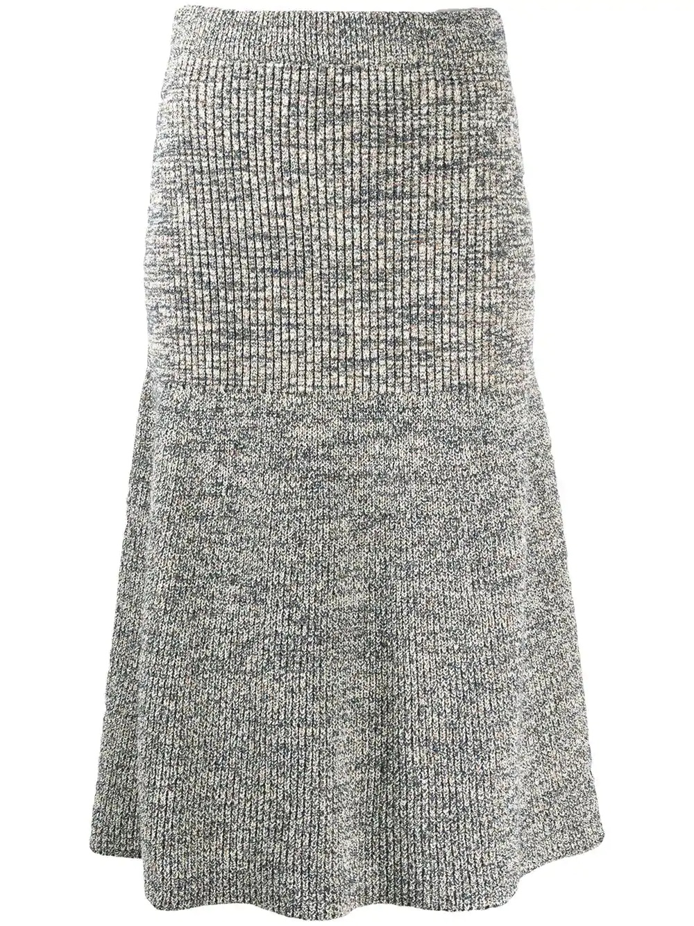 rib knit skirt - 1