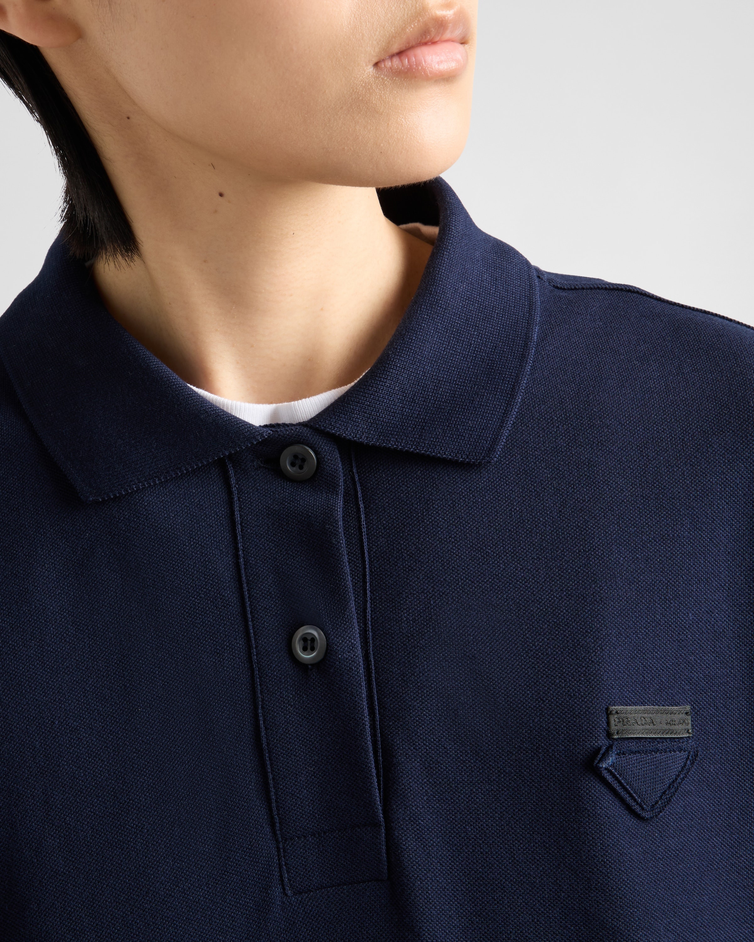 Piqué and jersey polo shirt - 3