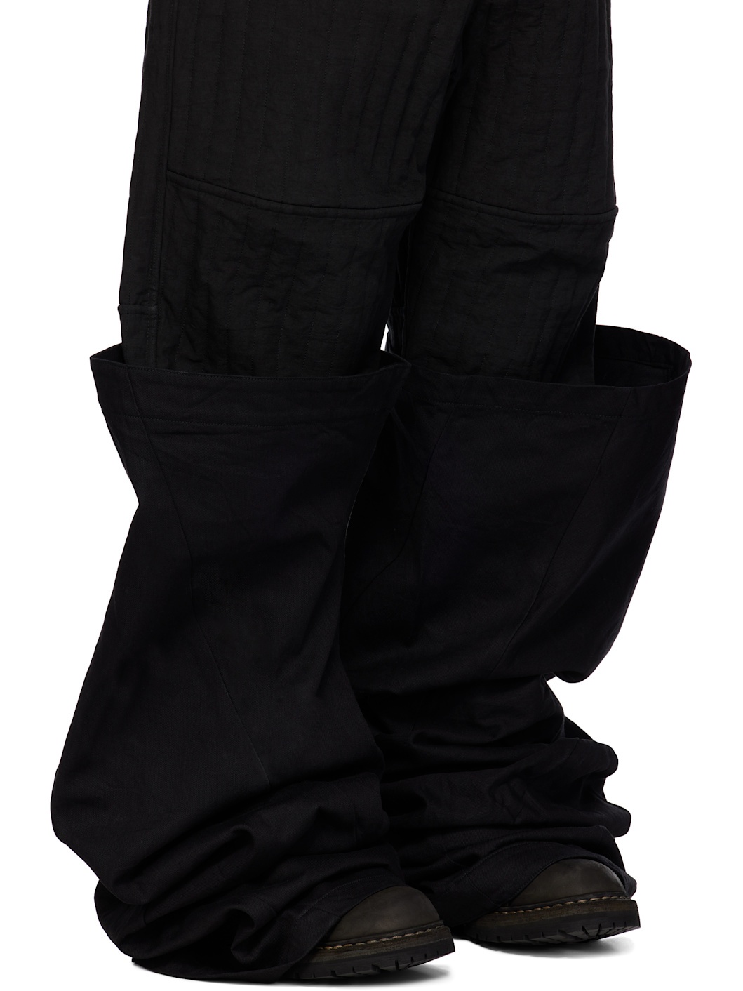 Black Denim Leg Covers - 4