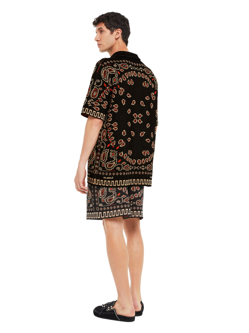 Alanui Cotton Piquet Bandana Shirt outlook