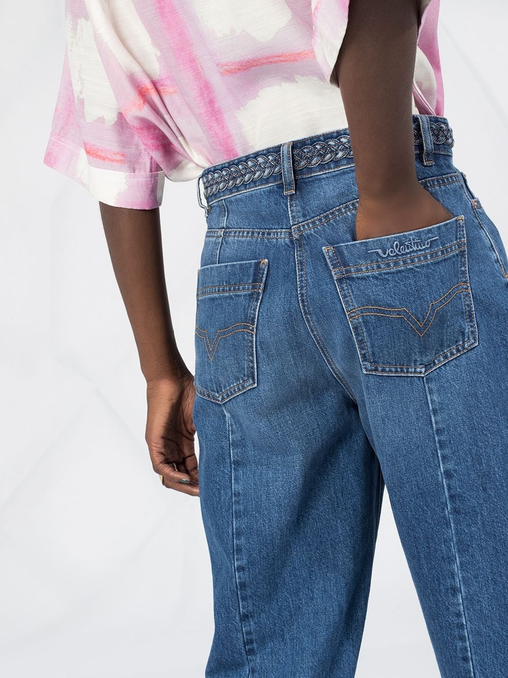 high-rise tapered jeans - 3