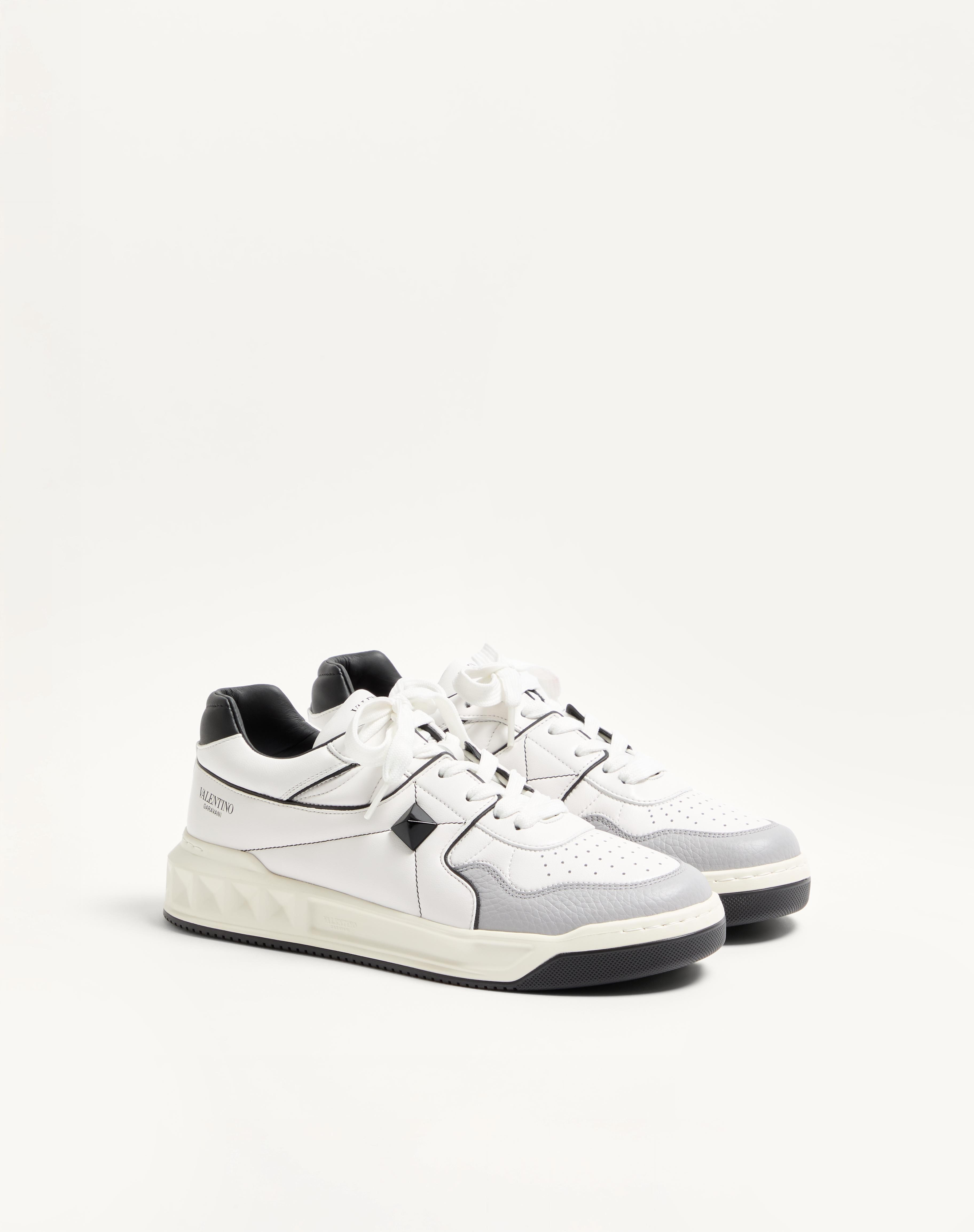 ONE STUD LOW-TOP NAPPA SNEAKER - 2