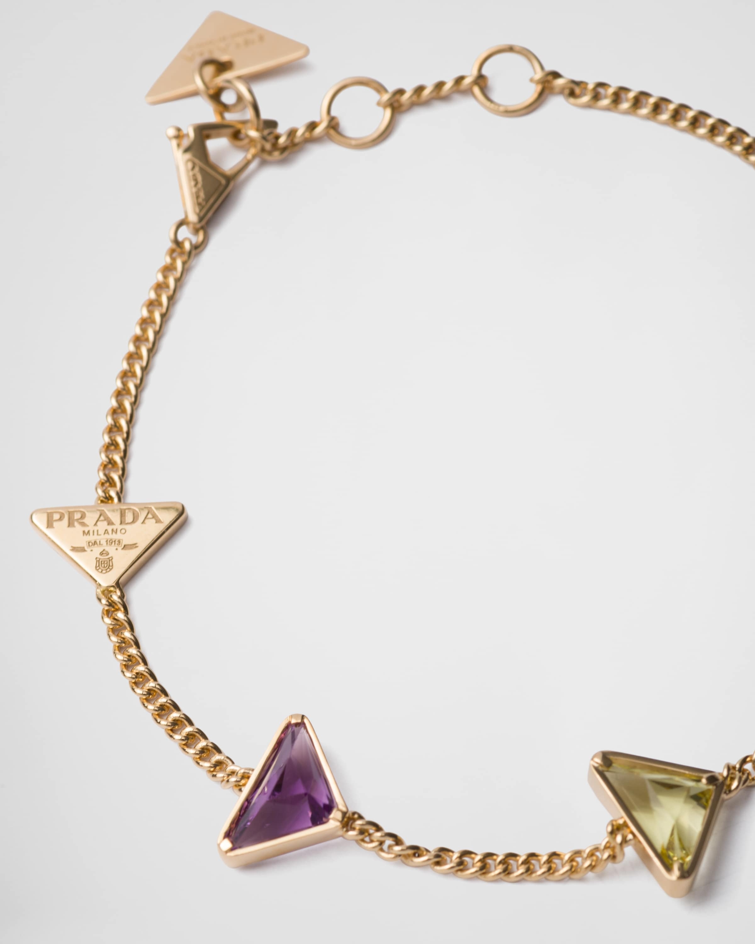 Eternal Gold chain bracelet in yellow gold and semi-precious stones - 3