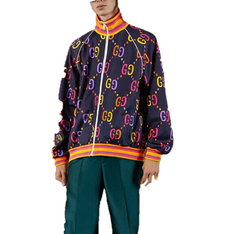 GUCCI Gucci Jumbo GG Technical Jersey Zip Jacket 'Navy' 701623-XJELH-4681 outlook