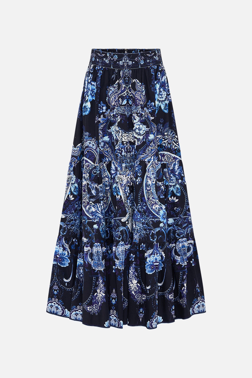 HIGH WAISTED TIERED SKIRT - 1