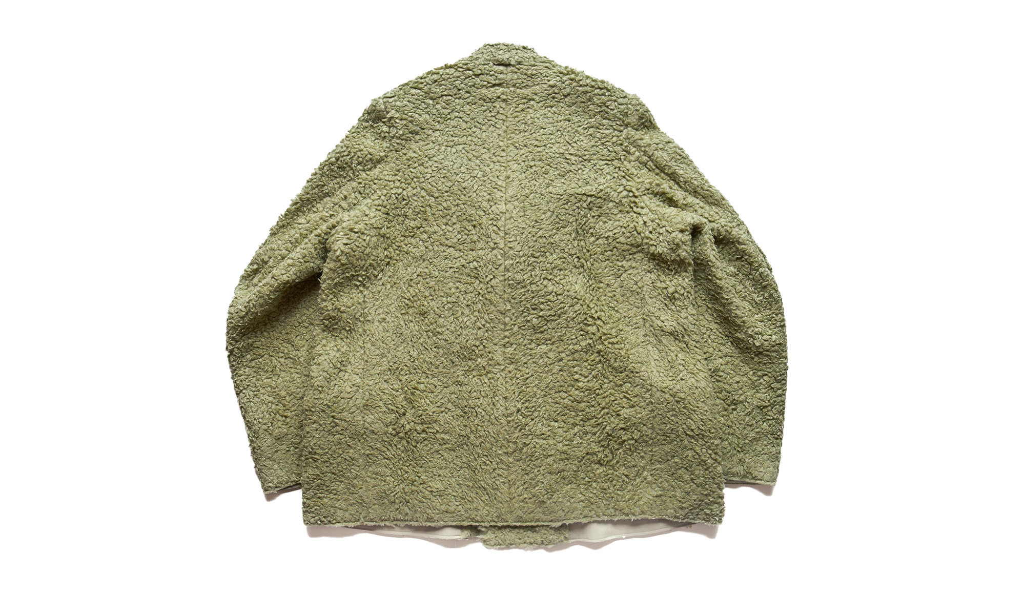 MM6 Hairy Fleece Blazer Jacket Green "Green" - 2
