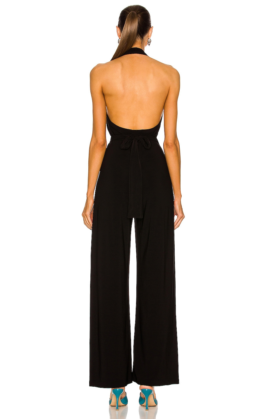 Halter Wrap Straight Leg Jumpsuit - 3