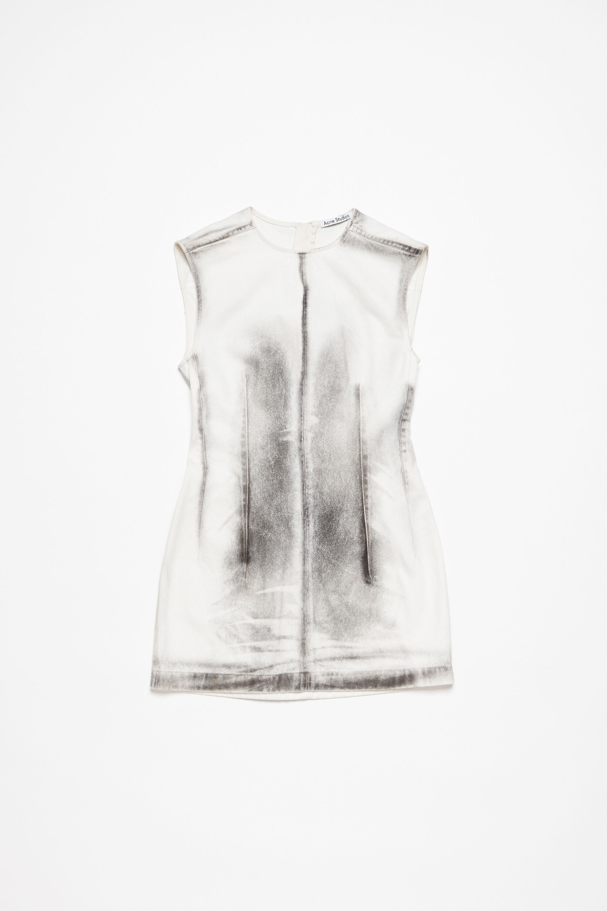 Denim dress - White/black - 1