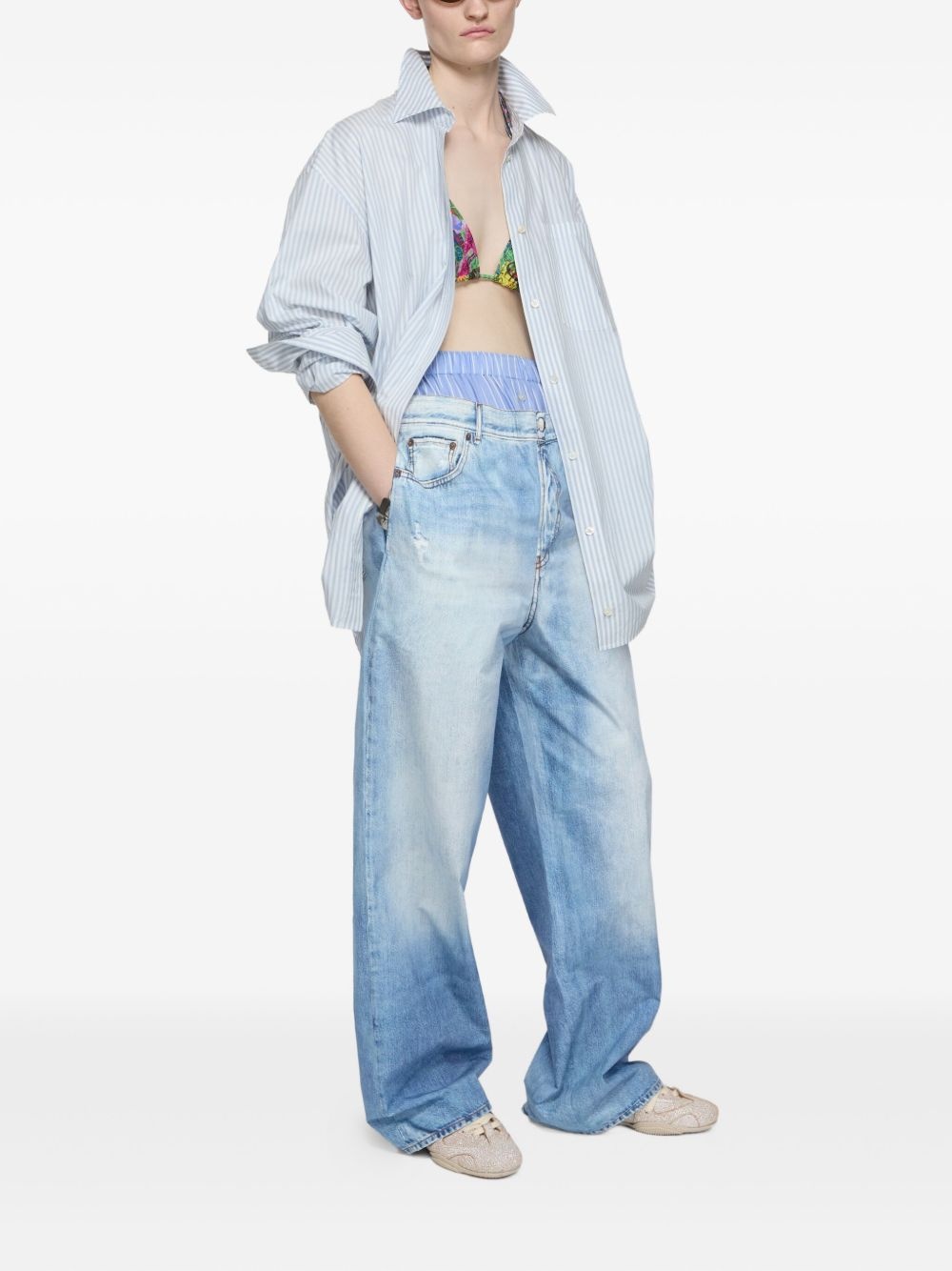 trompe l'oeil trousers - 3