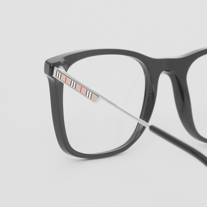 Burberry Icon Stripe Detail Square Optical Frames outlook