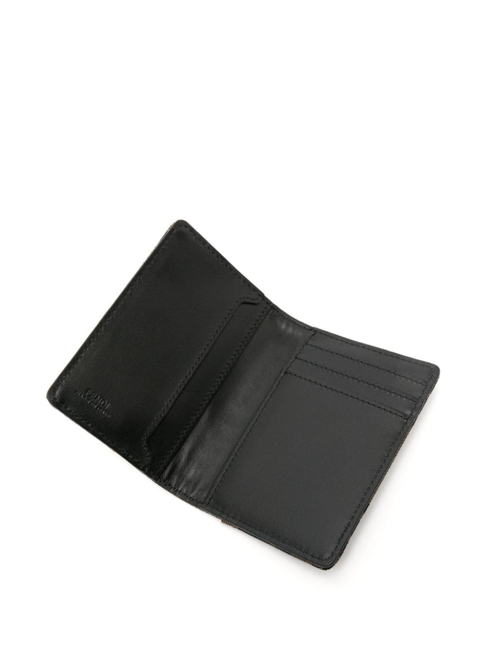 FF-jacquard leather wallet - 3