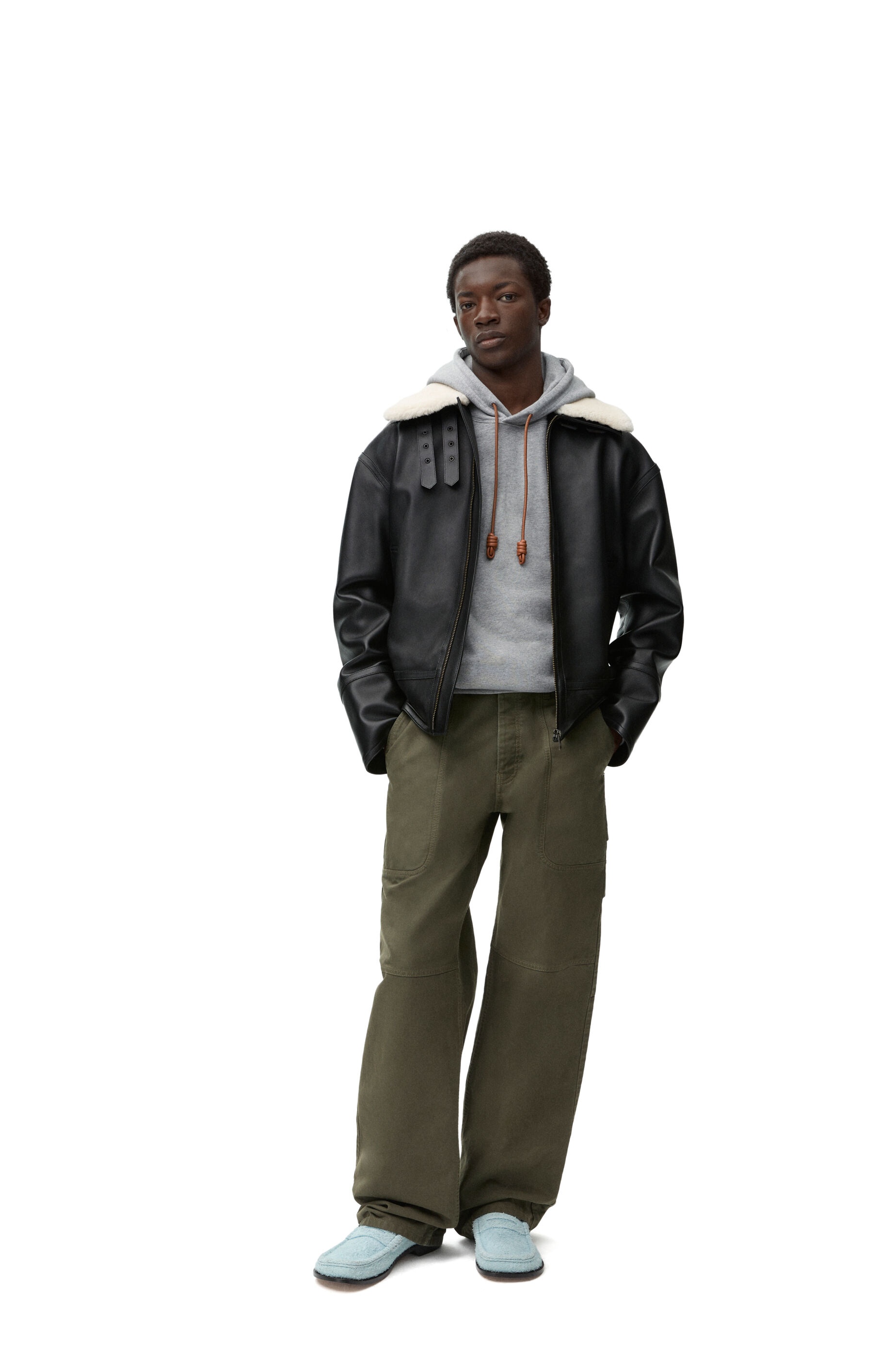 Aviator jacket in shearling - 2