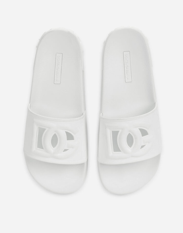 Rubber beachwear sliders with DG logo - 4
