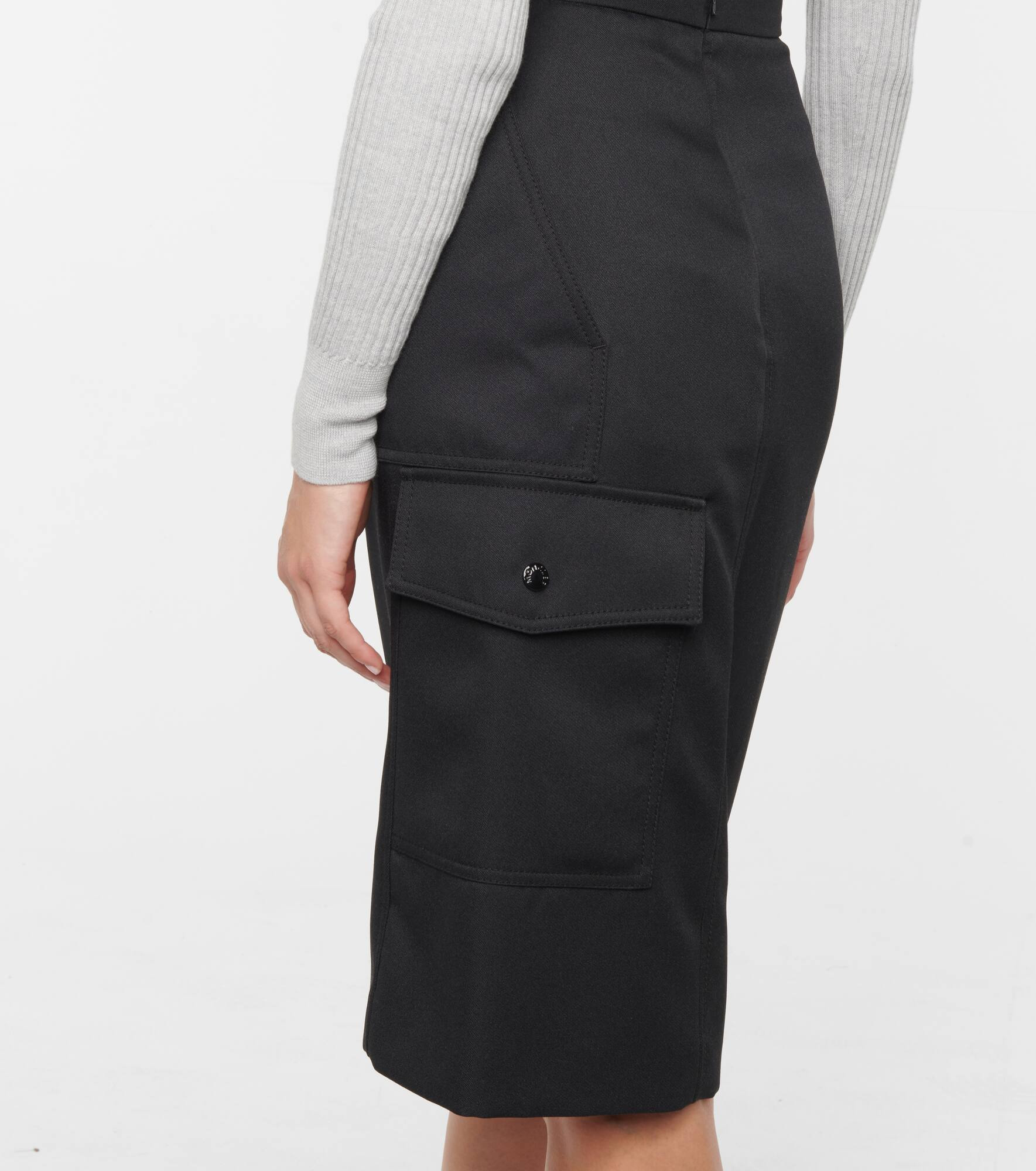 High-rise A-line midi skirt - 5