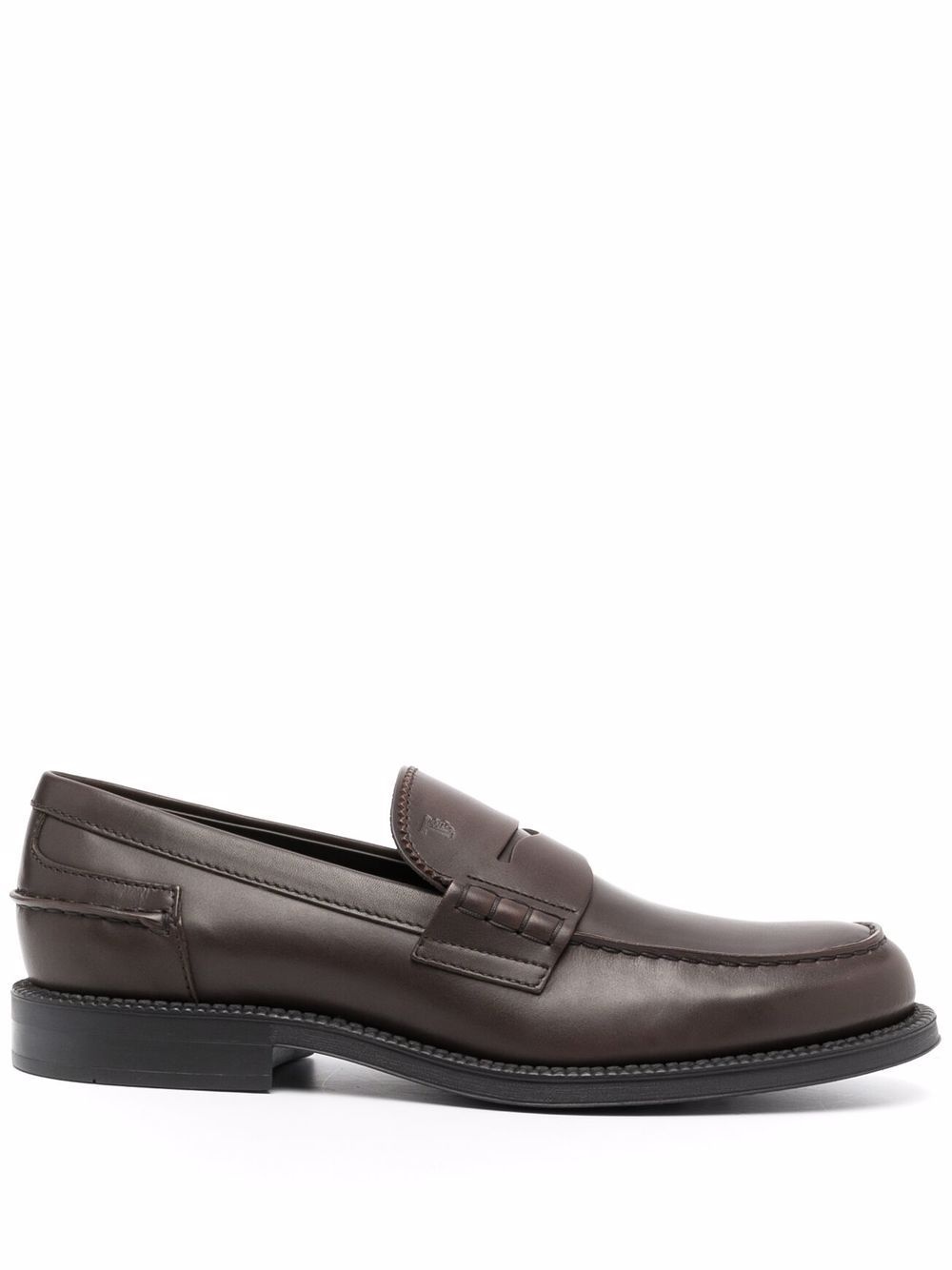 leather penny loafers - 1