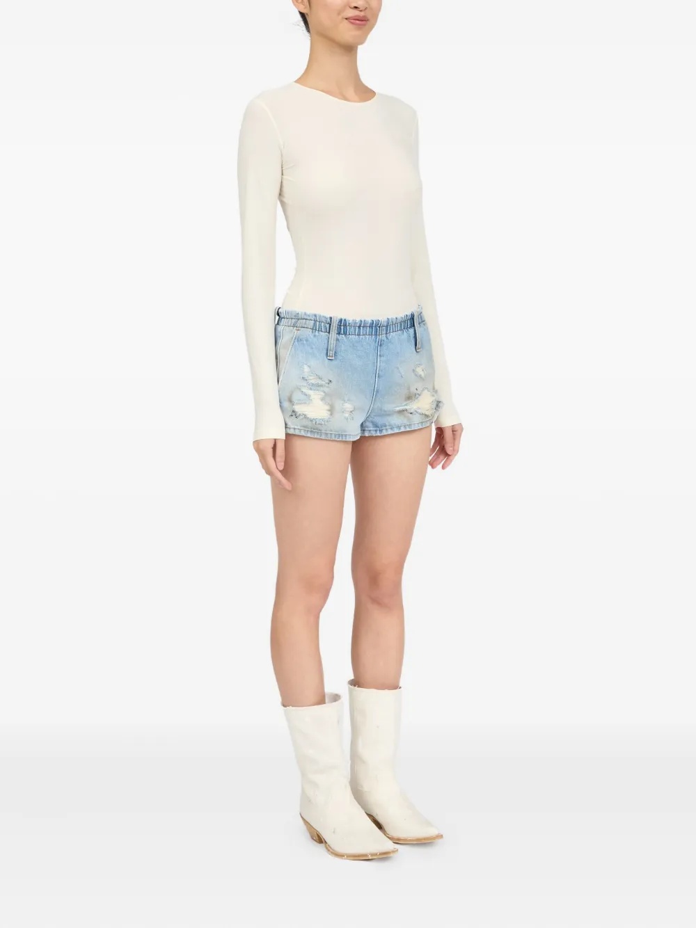 MM6 Maison Margiela - Women Denim Shorts - 3