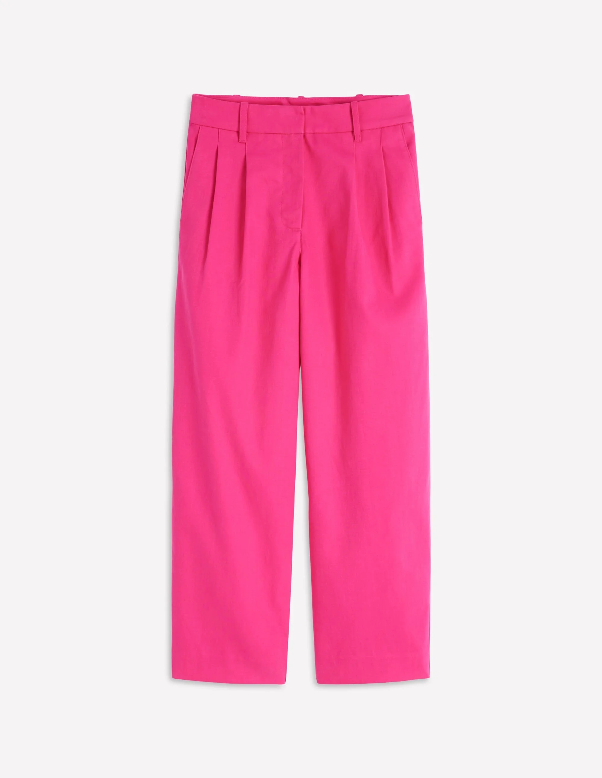 Bloomsbury Cotton Pants-Pink Peony - 1