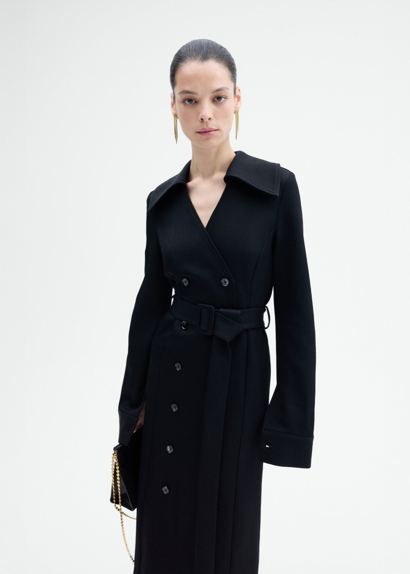 CO Belted Dress in Wool Twill outlook