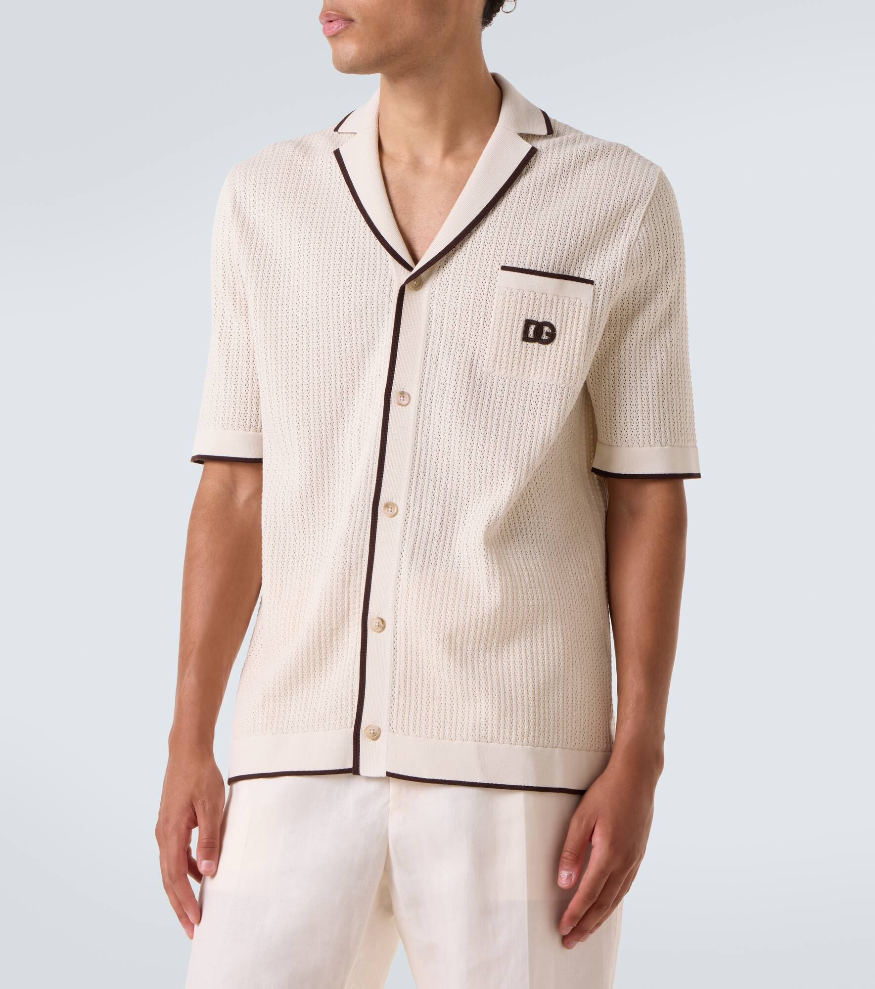 DG knitted cotton shirt - 3