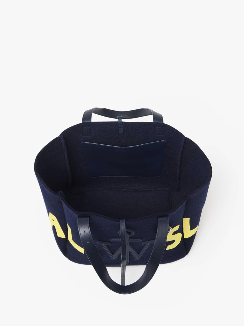 BELT TOTE BAG - 'REAL SLEEP' SLOGAN SHOULDER BAG 3
