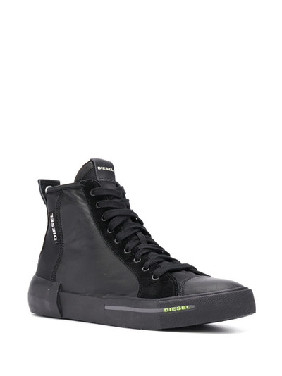 Diesel calf leather hi-tops outlook