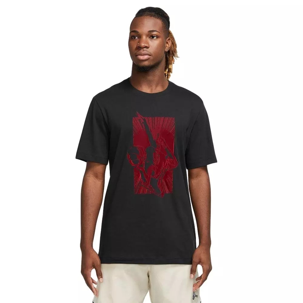 Men's Brand Graphic Crewneck Tee - Black/Red - 3