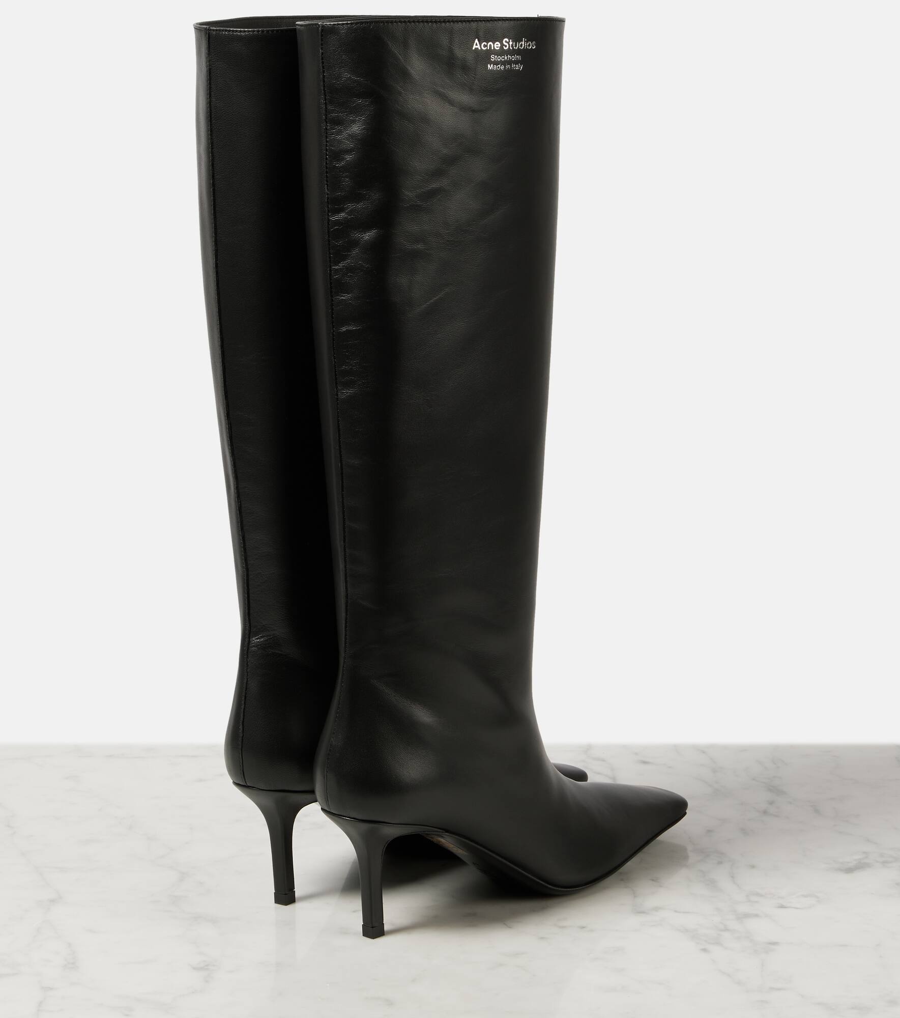 Leather knee-high boots - 3
