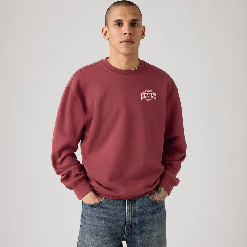 RELAXED GRAPHIC CREWNECK SWEATSHIRT 1