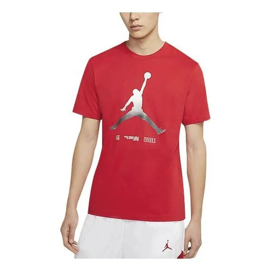 Air Jordan Legacy AJ11 Printing Pattern Short Sleeve Large Red CW0852-657 - 1