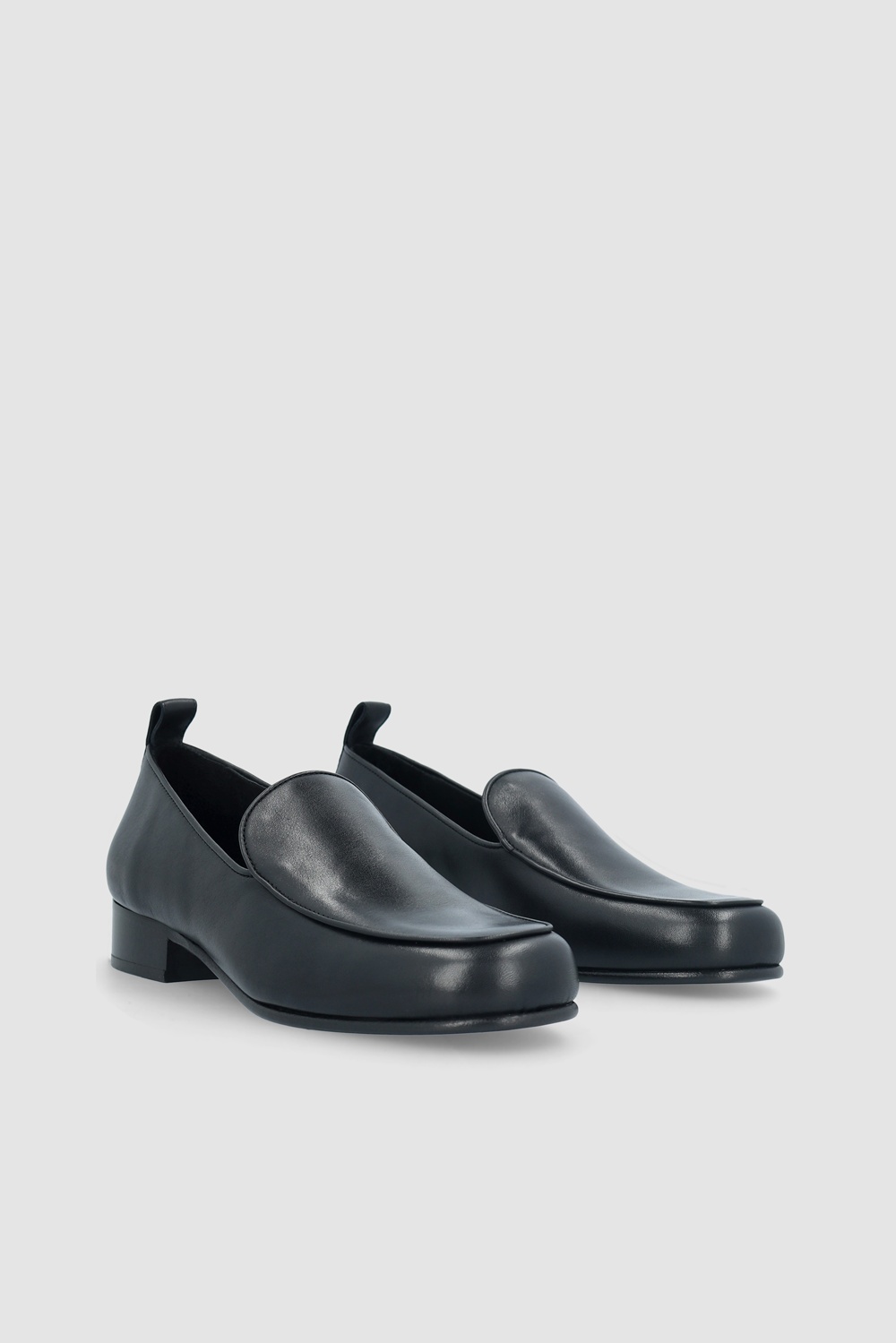 ALFRED BLACK NAPPA LEATHER LOAFER - 2