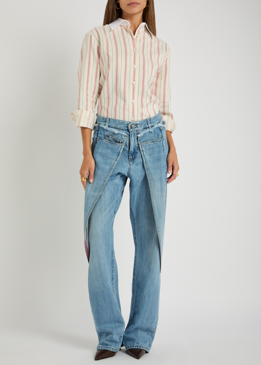 Bettter Linden Striped Silk-blend Shirt - 4