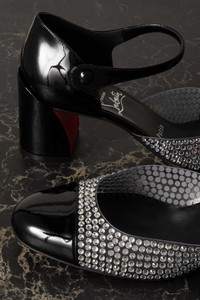 パンプス Miss MJ Strass mirrored leather and PVC pumps CHRISTIAN LOUBOUTIN Miss MJ Strass Mirrored Leather And PVC