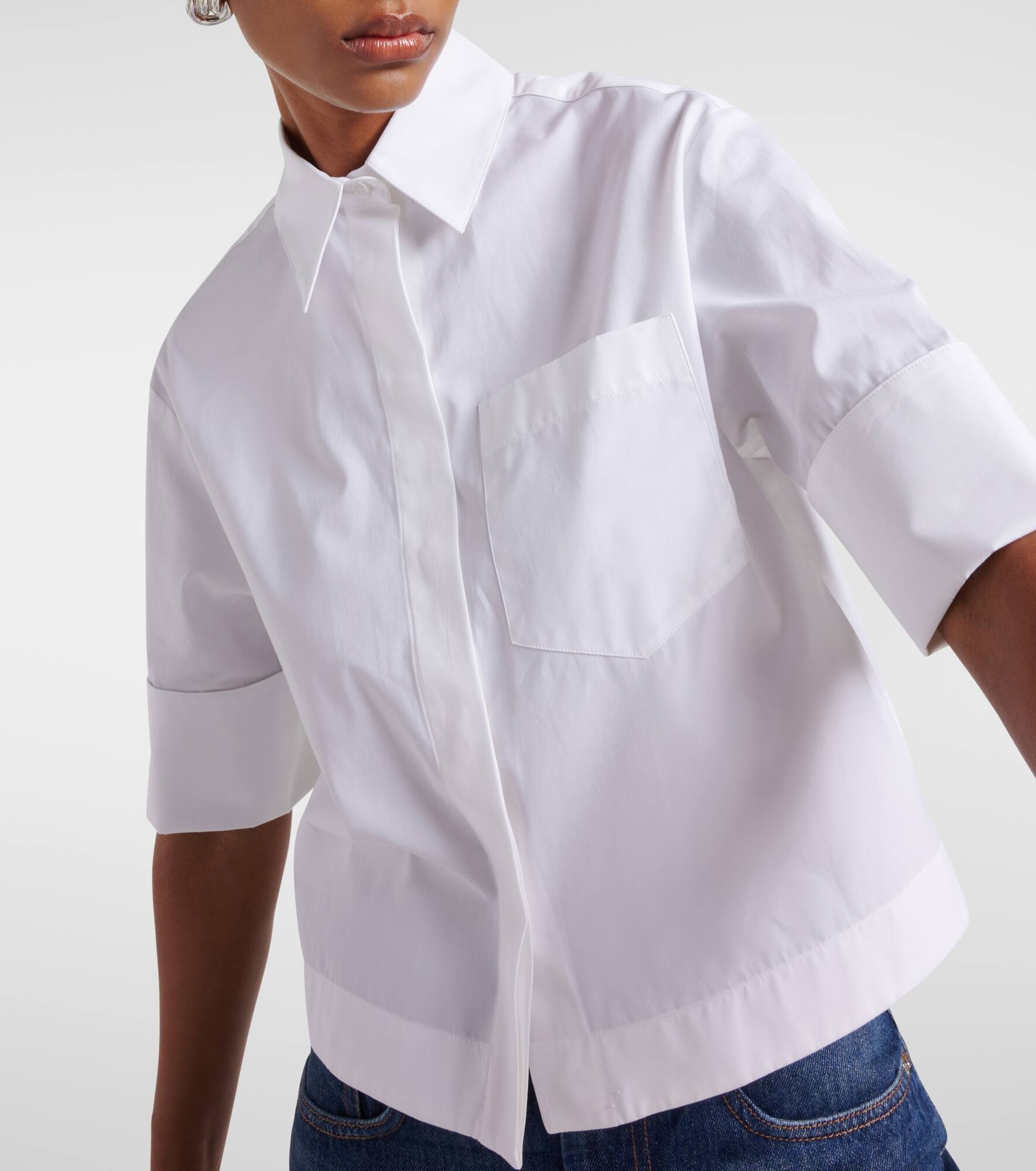 Cotton poplin shirt - 4