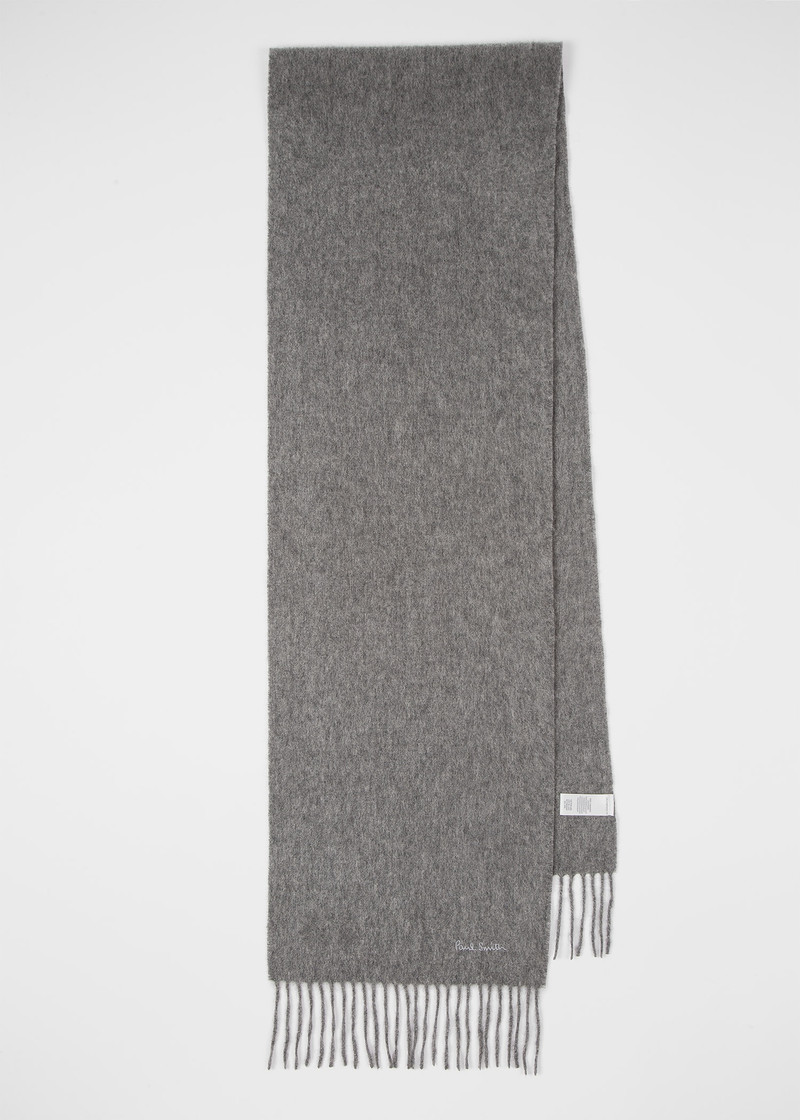 Grey Cashmere Scarf 1