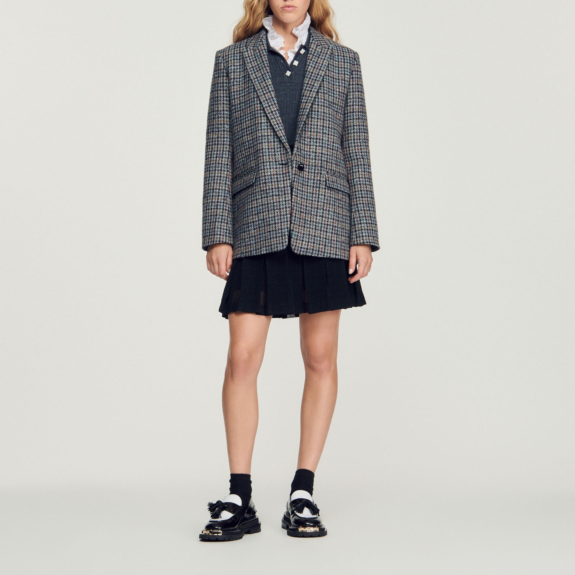 Checked tailored jacket - 3