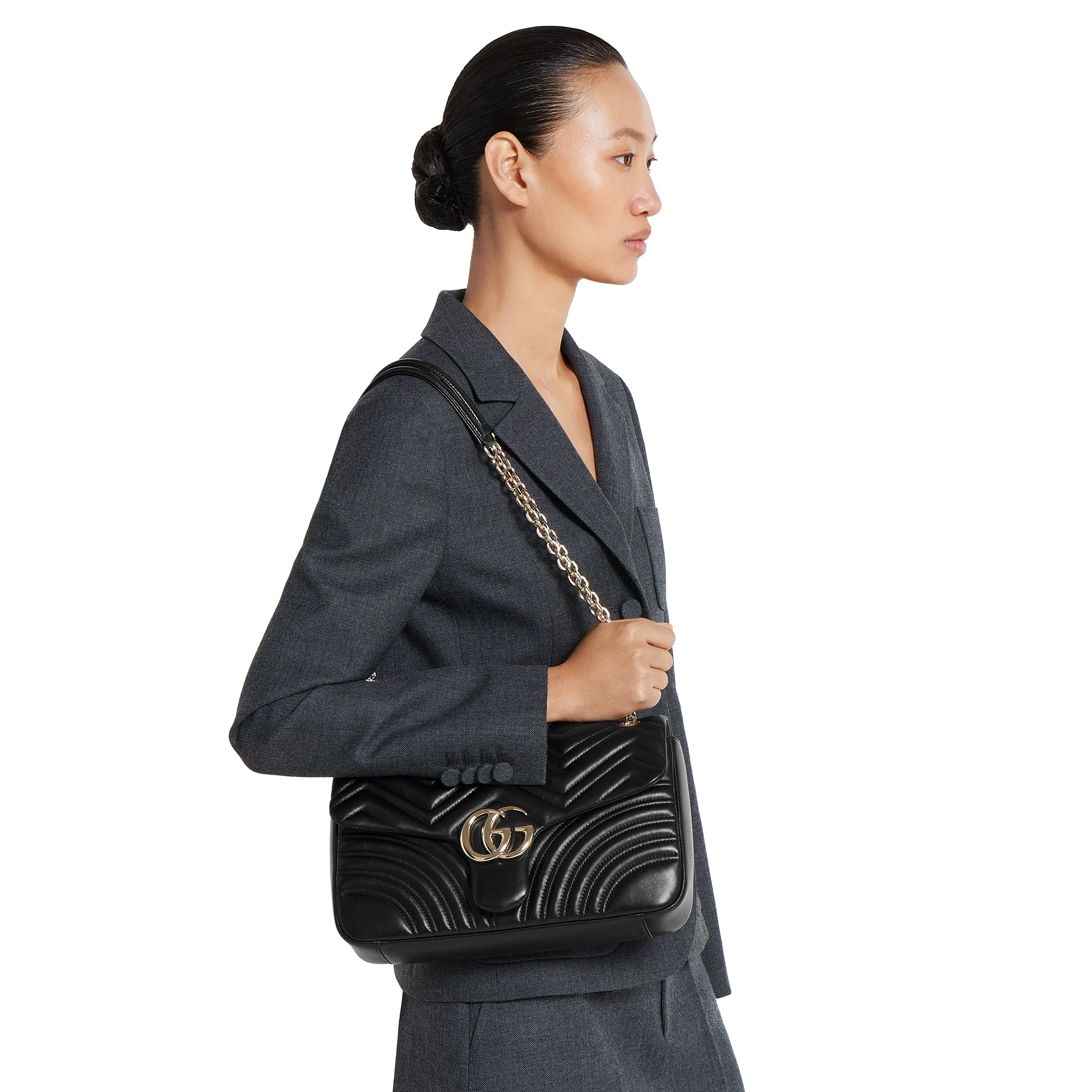 GG Marmont large shoulder bag - 3