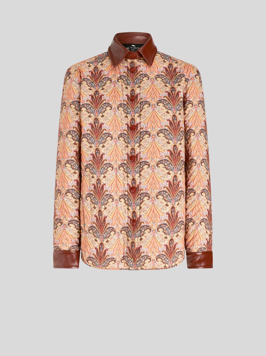 QUILTED SHIRT WITH PAISLEY DESIGN - 1